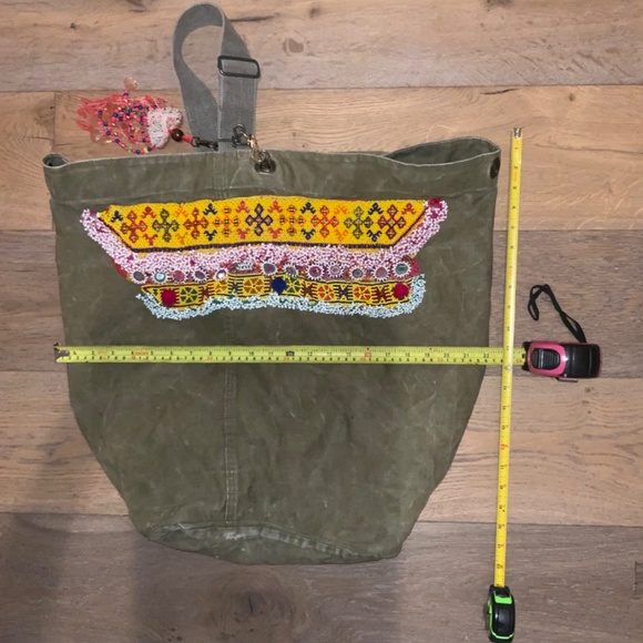Tricia Fix Bags Tricia Fix X Free People Beaded Vintage Military